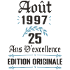 25 ans anniversaire aout 1997