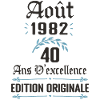 40 ans - anniversaire août 1982