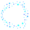 white circular lines with stars