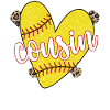 Stolzer Softball-Cousin Eines Softballspielers