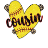 Stolzer Softball-Cousin Eines Softballspielers