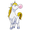 Chewing-gum licorne