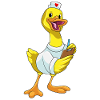Cœur d’infirmière canard
