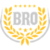 Laurel wreath Bro Text Logo