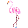 flamand rose gouttes d'aquarelle