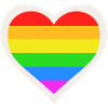 LGBT Queer Rainbow Heart