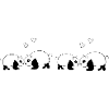 Panda mønster dyrekjærlighet dyr linje