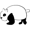cartoon panda animal wildlife