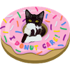 Katze Kira Donut "I DONUT CARE!"