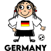Soccer player Frauemannschaft - Football Germany