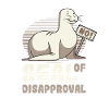 Seal of rejection say no.