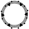 Circle with hearts