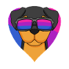 Bisexual Rottweiler Dog - Dog with Glasses