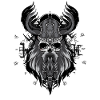 Viking mit Helm