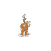 Schlechtgelaunte Katze