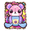 Kawaii Goth Teddy Bear