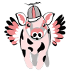 small winged pig