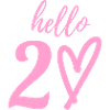 bonjour 20. 20e anniversaire
