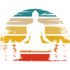 Retro Sun and Yoga -