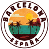 Barcelona Spain Beach Badge