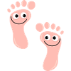 Happy Pink Feet