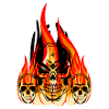 Feuer Schädel