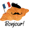 Bonjour Croissant - Funny French Food