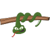 Un serpent suspendu