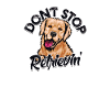 Don't stop retrievin' - rescue dog