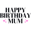 Happy birthday mum