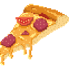 Retro Pixel Pizza