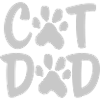 Cat Dad Paw Logo
