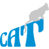 Text Cat Pet Logo