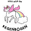 Einhorn mit Regenbogen