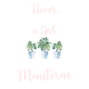 Never Underestimate A Girl Who Loves Monstera Mons