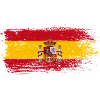 Éclaboussure d’écusson du drapeau espagnol