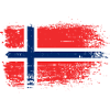 Norwegian Flag Grunge Texture