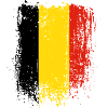 Rayures drapeau belge brossé