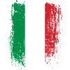 Italy Flag Grunge Brush