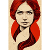 Wikingerfrau Rote Haare
