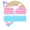Velociraptor Dinosaur Retro