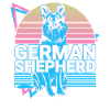 Deutscher Schäferhund Retro