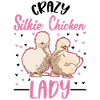 Crazy Silkie Kyckling dam Silk Kyckling
