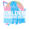Golden Retriever Retro
