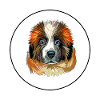 Moscow Watchdog Dog Aquarelle Illustration