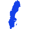 Schweden Karte blau