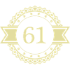 61 Number Emblem