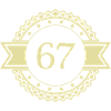 67 Number Emblem