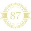 87 Number Emblem
