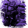Motorcycle GS black purple